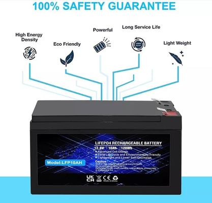 12,8 V 10 Ah Lithium-Phosphat-Batterie Eingebauter LiFePO4-Akku