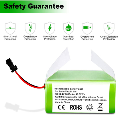 RoboVac Staubsauger Lithium-Akku 11S 15C 15T 14,4V 2800mAh Li-Ionen-Akku