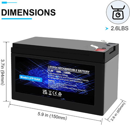 LFP Lithiumphosphat-Akku IP67 12,8 V 100 Ah LiFePO4-Akku