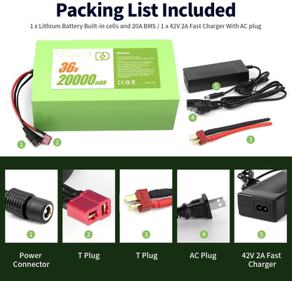 48V 8Ah E Bike / 36V Lithium-Ionen-Akku 15A für Haushaltsgeräte