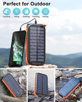 Echte tragbare Handkurbel Solar Power Bank Station 26800mAh NCM